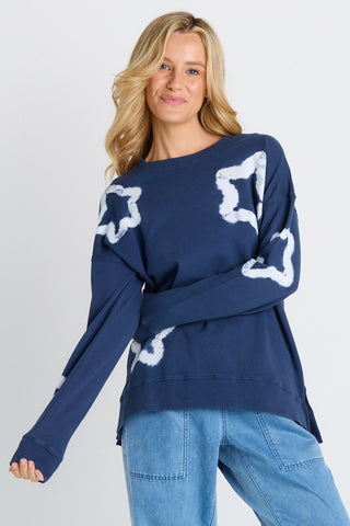 Palma Sweatshirt - Navy stars