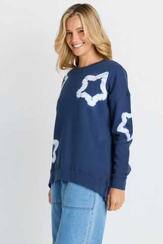 Palma Sweatshirt - Navy stars