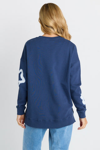 Palma Sweatshirt - Navy stars