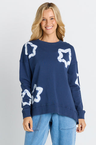 Palma Sweatshirt - Navy stars