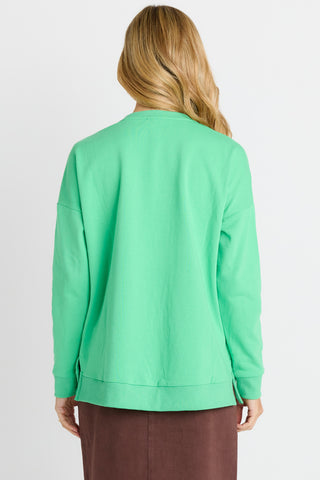 Palma Sweatshirt - Peachy Keen Print Green