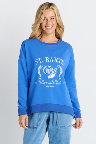 Palma Sweatshirt - St Barts Print Blue