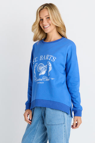 Palma Sweatshirt - St Barts Print Blue