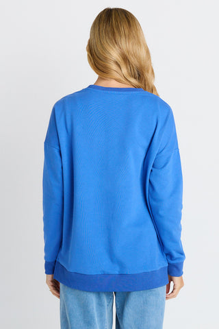 Palma Sweatshirt - St Barts Print Blue