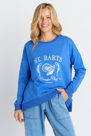 Palma Sweatshirt - St Barts Print Blue