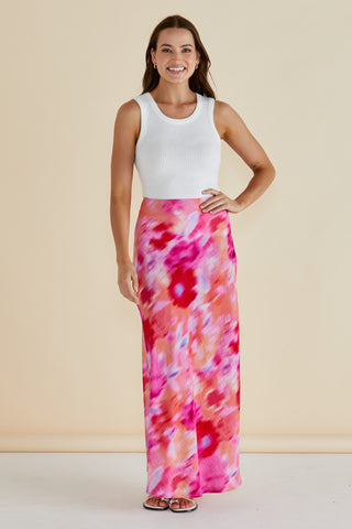 Mindy Skirt - Floral Abstract