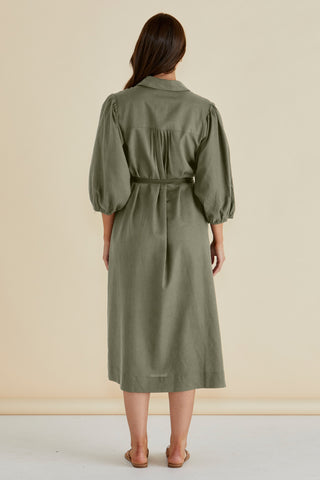 Angelina Dress - Olive