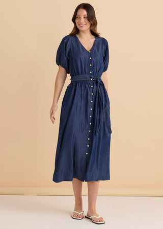 Lee Lyocell Dress - Dark Blue Wash