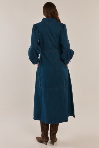 Detroit Dress - Dark Vintage Wash