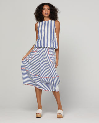Boom Shankar Hara Top Ocean Stripe, Detail view | AAAG