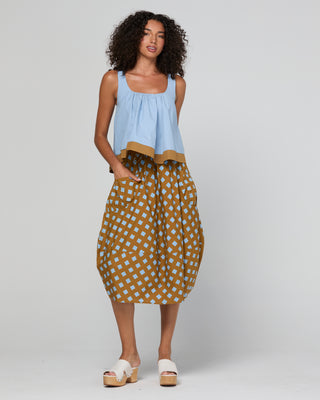 Boom Shankar Guru Skirt Geo Check, Side view | AAAG