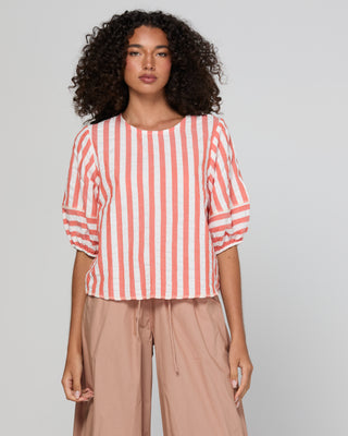 Boom Shankar Ava Top Watermelon Stripe, Side view | AAAG