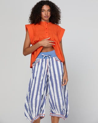 Boom Shankar Guru Pants Ocean Stripe, Front view | AAAG