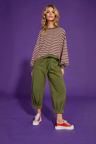Guru Sweater - Dusty Pink Stripe