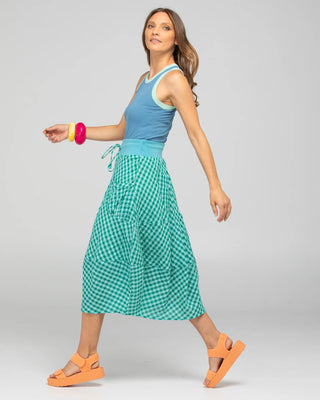 Guru Skirts - Green Seersucker