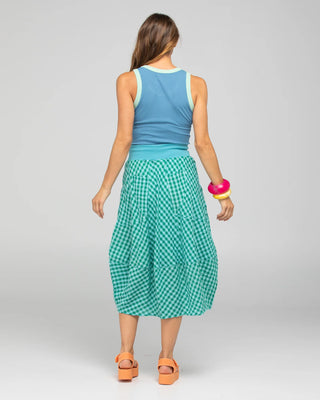 Guru Skirts - Green Seersucker