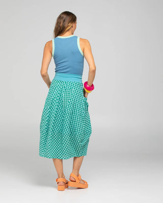 Guru Skirts - Green Seersucker