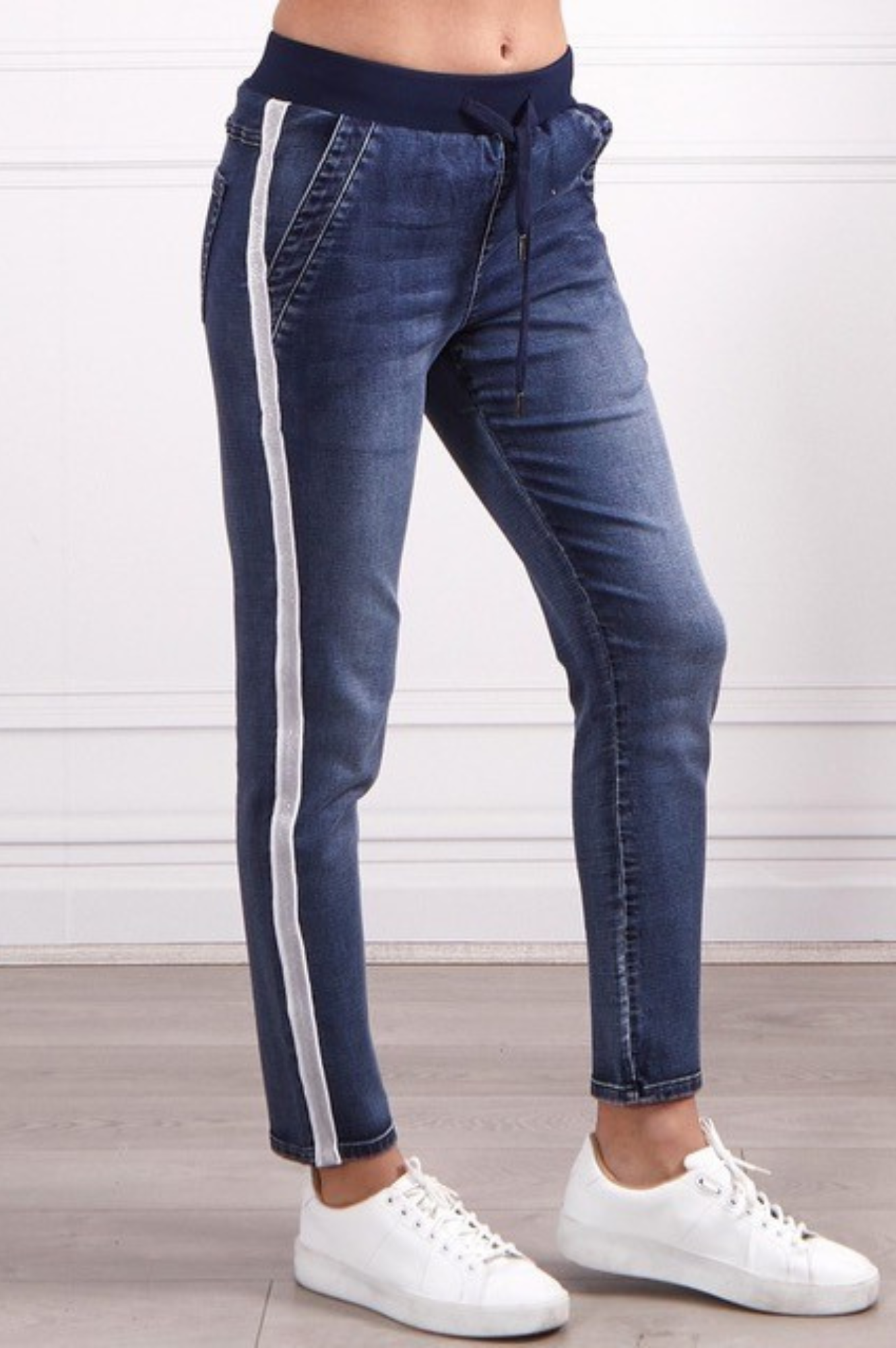 Boston Denim Joggers Dark Blue allaboutagirl