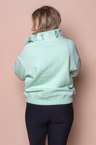 College Zip Crew - Mint
