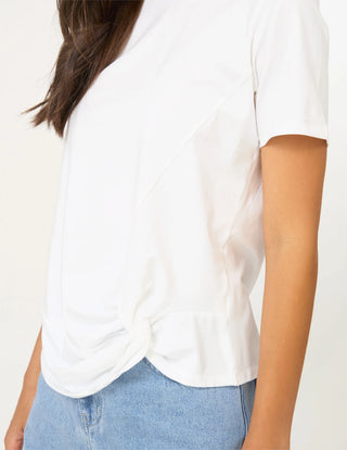 Stella + Gemma Kitty Tee White, Detail view | AAAG