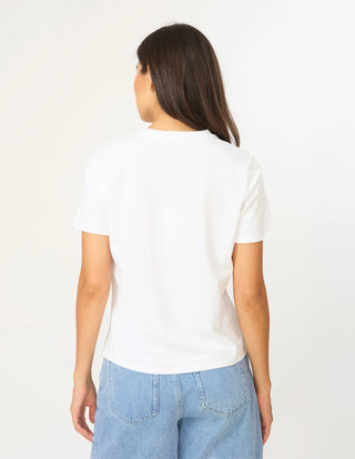 Stella + Gemma Kitty Tee White, Styled view | AAAG