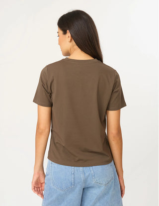 Stella + Gemma Kitty Tee Espresso, Styled view | AAAG