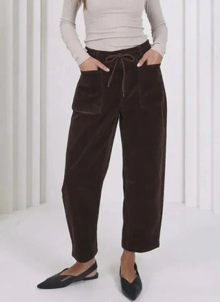 Leo Barrell Corduroy Jeans - Chocolate