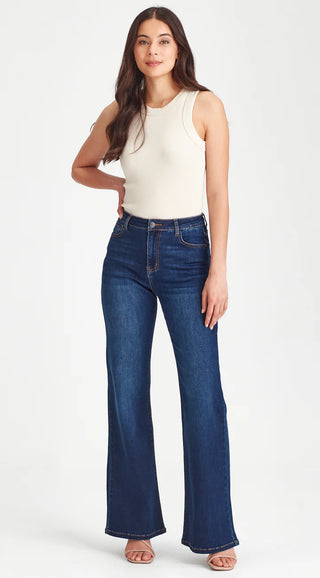 Larri Flare Jeans - Pacific Blue