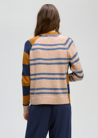 Groove Stripe Cardigan - Toffee