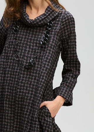 Poker Dot Dress - Black Spot