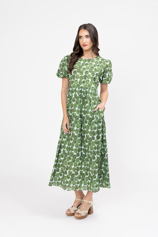 Charlotte Dress - Rose Verde