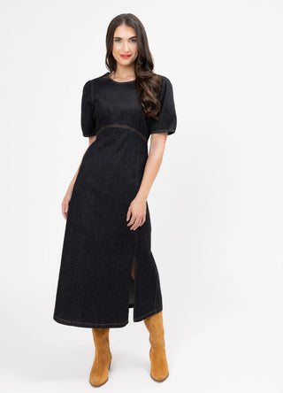 Maya Dress - Washed Black
