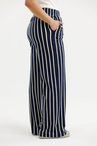 Homelee Margot Pants Sunday Stripes, Side view | AAAG