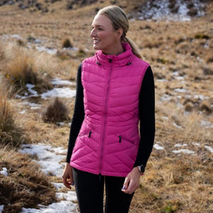 Mary-Claire 90/10 Packable Puffer Vest - Rose Violet