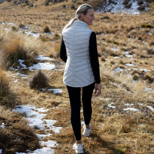 Mary-Claire 90/10 Packable Puffer Vest - Silver