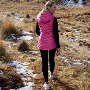 Mary-Claire 90/10 Packable Puffer Vest - Rose Violet