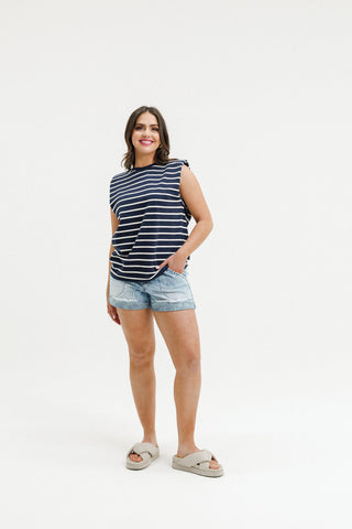 Milla Tee  - Sunday Stripes