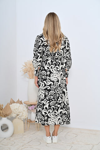 Venice Dress - Black Floral