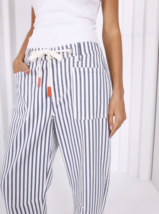 Carter Barrel Jeans - Navy Stripe