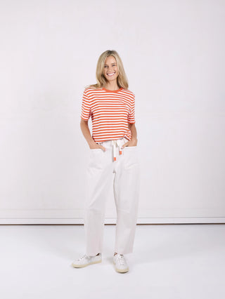 Monaco Carter Barrel Jeans Sand, Front view | AAAG