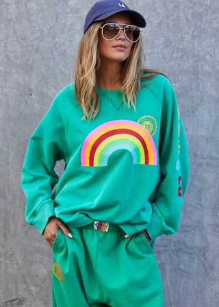 Rainbow Sweatshirt - Green