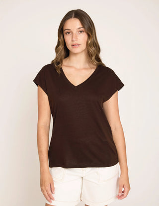 Victor Tee Shirt - Chocolate