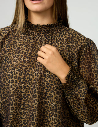 Stella + Gemma Sue Blouse Beige Leopard, Styled | AAAG