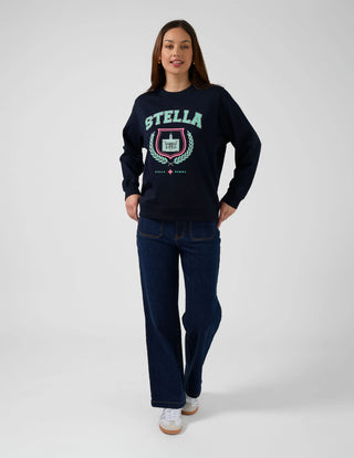 Essential Retro Sweater - Navy