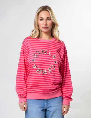 Essential Sweatshirt - Raspberry Leopard Rotation