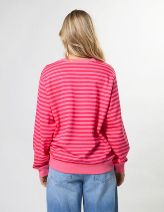 Essential Sweatshirt - Raspberry Leopard Rotation