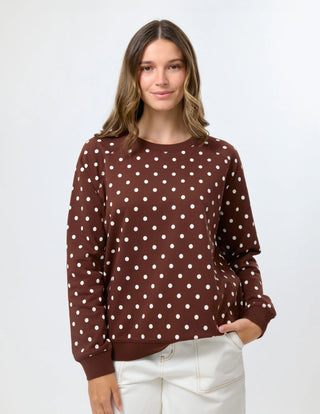 Classic Sweatshirt - Chocolate Spot