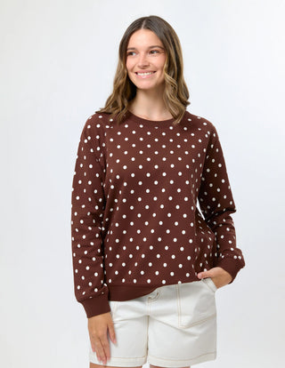 Classic Sweatshirt - Chocolate Spot