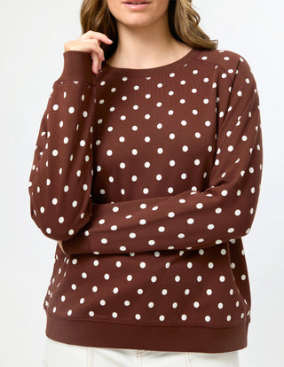 Classic Sweatshirt - Chocolate Spot