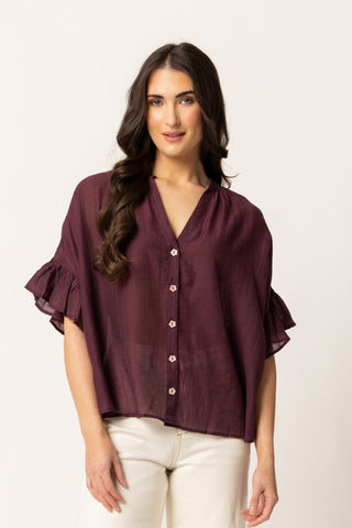 Riverstone Top - Plum